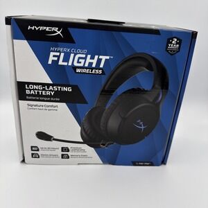 HyperX Cloud Flight Wireless Headphones Headset Black/Blue PS5 PS4 Gaming SEALED